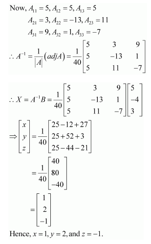 NCERT Solutions class 12 maths chapter 4 ex 4.6 q 13(a)