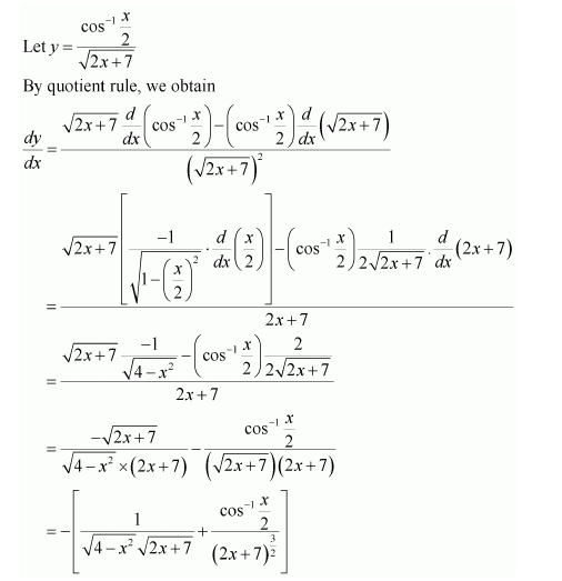 NCERT Solutions class 12 maths chapter 5 ms q 5(a)