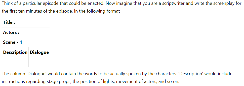 NCERT Solutions For Class 12 English Kaleidoscope Non Fiction Ch 3 Things To Do Q1