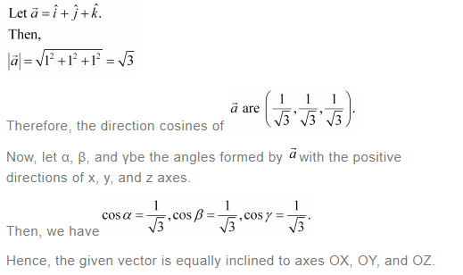NCERT Solutions For Class 12 Maths Chapter 10 Vector Algebra Ex 10.2 q 14(a)