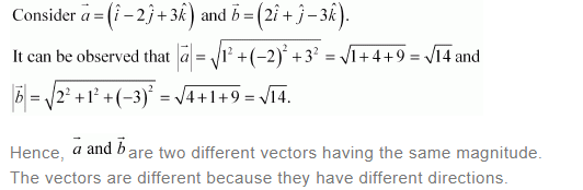 NCERT Solutions For Class 12 Maths Chapter 10 Vector Algebra Ex 10.2 q 2(a)