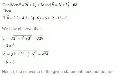 NCERT Solutions For Class 12 Maths Chapter 10 Vector Algebra Ex 10.3 q 14(a)