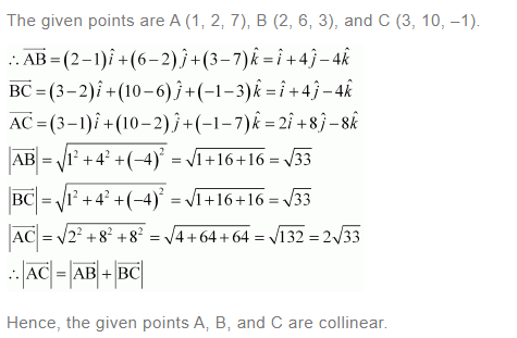 NCERT Solutions For Class 12 Maths Chapter 10 Vector Algebra Ex 10.3 q 16(a)
