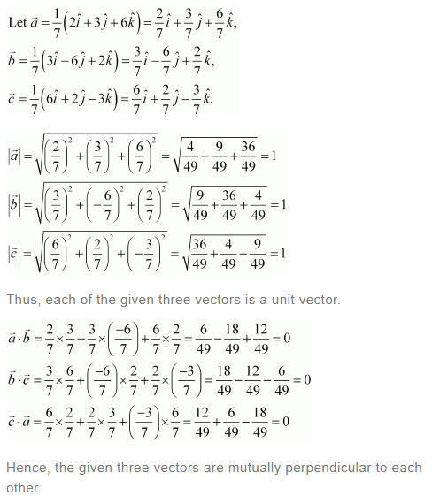 NCERT Solutions For Class 12 Maths Chapter 10 Vector Algebra Ex 10.3 q 5(a)