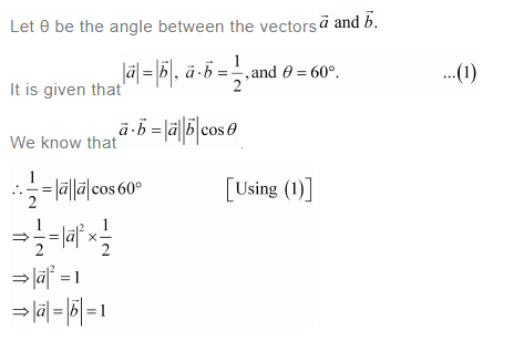 NCERT Solutions For Class 12 Maths Chapter 10 Vector Algebra Ex 10.3 q 8(a)