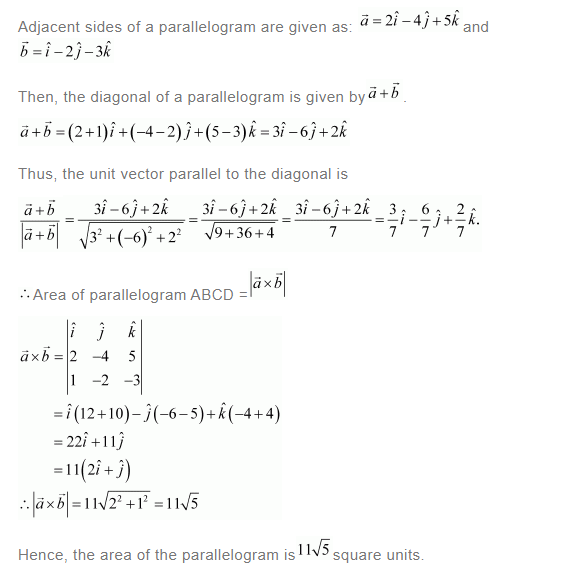NCERT Solutions For Class 12 Maths Chapter 10 Vector Algebra Ex 10.5 q 10(a)