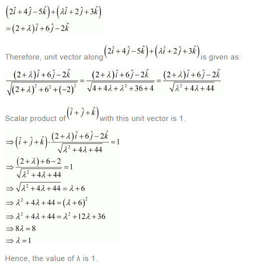 NCERT Solutions For Class 12 Maths Chapter 10 Vector Algebra Ex 10.5 q 13(a)