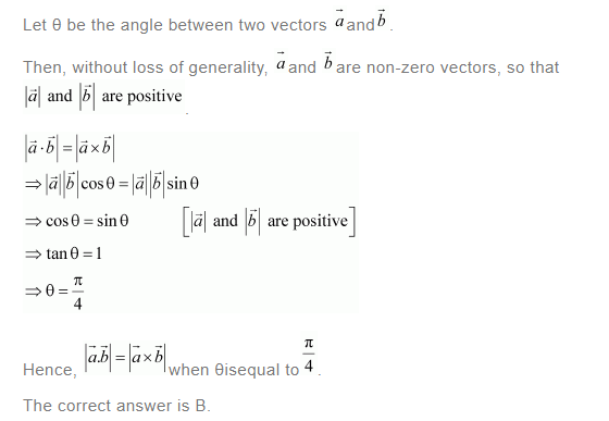 NCERT Solutions For Class 12 Maths Chapter 10 Vector Algebra Ex 10.5 q 19(a)