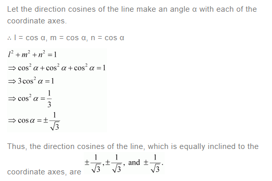 NCERT Solutions For Class 12 Maths Chapter 11 Three Dimensional Geometry Ex 11.1 q 2(a)