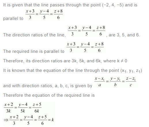 NCERT Solutions For Class 12 Maths Chapter 11 Three Dimensional Geometry Ex 11.2 q 6(a)