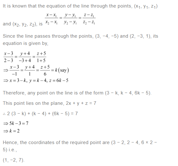 NCERT Solutions For Class 12 Maths Chapter 11 Three Dimensional Geometry Miscellaneous Solutions q 12(a)