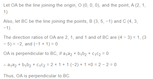 NCERT Solutions For Class 12 Maths Chapter 11 Three Dimensional Geometry Miscellaneous Solutions q 1(a)