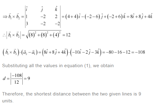 NCERT Solutions For Class 12 Maths Chapter 11 Three Dimensional Geometry Miscellaneous Solutions q 9(b)