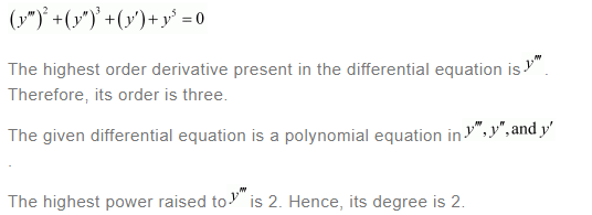 NCERT Solutions For Class 12 Maths Chapter 9 Differential Equations Ex 9.1 q 6(a)
