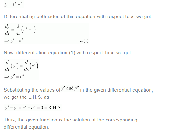 NCERT Solutions For Class 12 Maths Chapter 9 Differential Equations Ex 9.2 q 1(a)