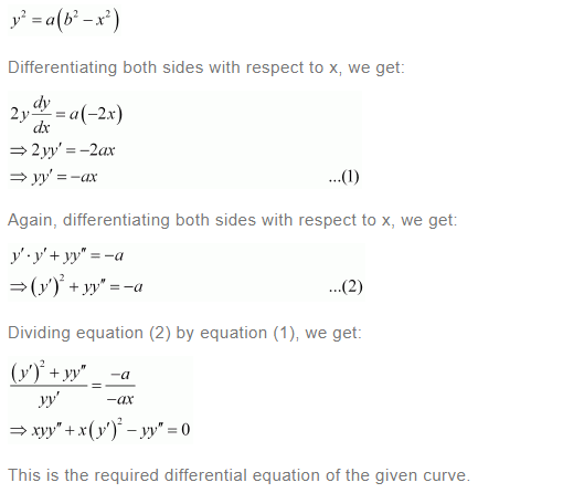 NCERT Solutions For Class 12 Maths Chapter 9 Differential Equations Ex 9.3 q 2(a)
