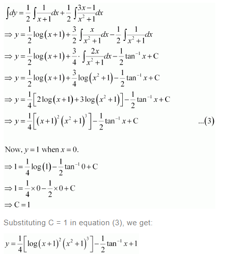 NCERT Solutions For Class 12 Maths Chapter 9 Differential Equations Ex 9.4 q 11(c)