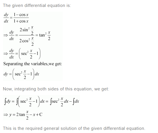NCERT Solutions For Class 12 Maths Chapter 9 Differential Equations Ex 9.4 q 1(a)