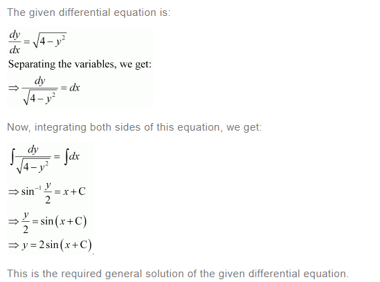 NCERT Solutions For Class 12 Maths Chapter 9 Differential Equations Ex 9.4 q 2(a)