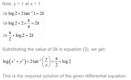 NCERT Solutions For Class 12 Maths Chapter 9 Differential Equations Ex 9.5 q 11(c)
