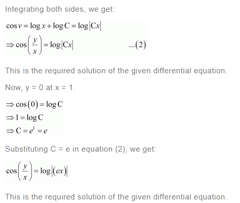 NCERT Solutions For Class 12 Maths Chapter 9 Differential Equations Ex 9.5 q 14(b)