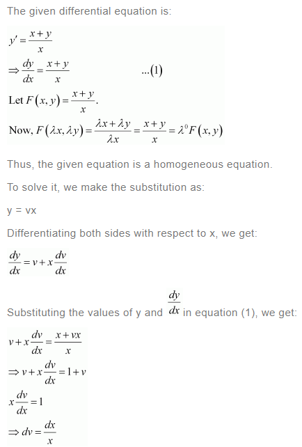 NCERT Solutions For Class 12 Maths Chapter 9 Differential Equations Ex 9.5 q 2(a)