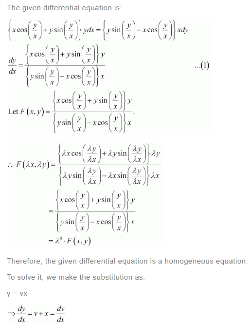NCERT Solutions For Class 12 Maths Chapter 9 Differential Equations Ex 9.5 q 7(a)
