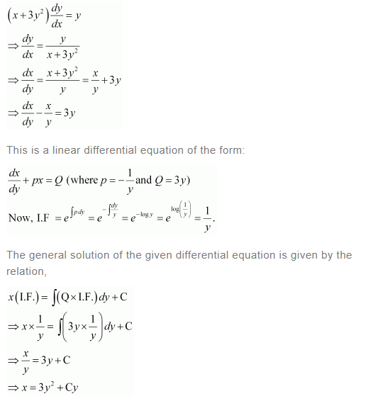 NCERT Solutions For Class 12 Maths Chapter 9 Differential Equations Ex 9.6 q 12(a)