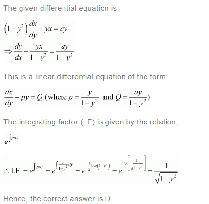 NCERT Solutions For Class 12 Maths Chapter 9 Differential Equations Ex 9.6 q 19(a)