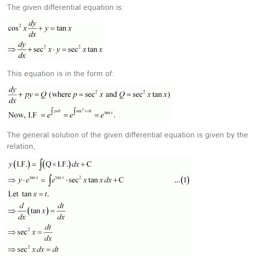 NCERT Solutions For Class 12 Maths Chapter 9 Differential Equations Ex 9.6 q 5(a)