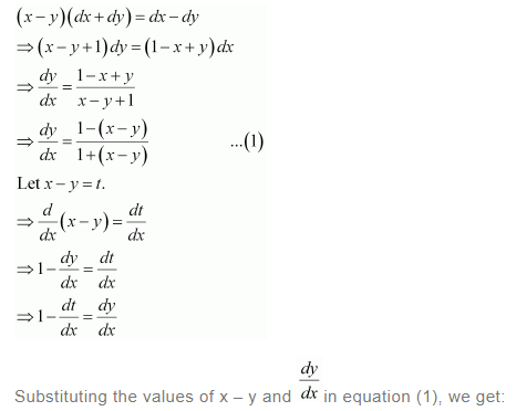 NCERT Solutions For Class 12 Maths Chapter 9 Differential Equations Miscellaneous Solutions q 11(a)
