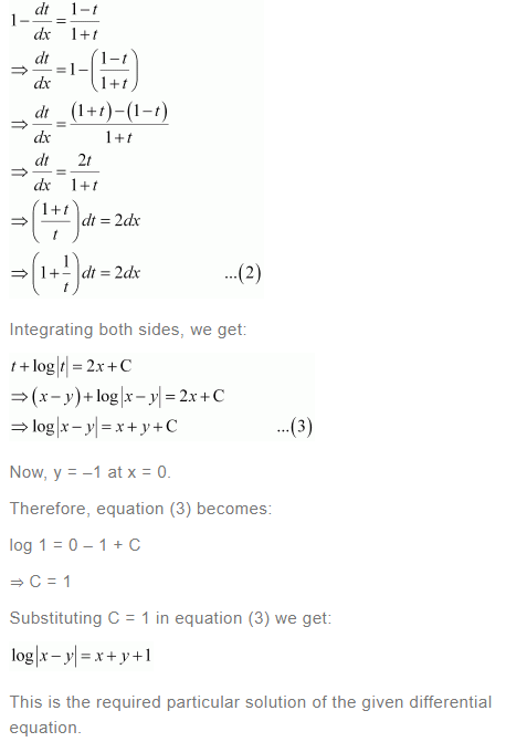 NCERT Solutions For Class 12 Maths Chapter 9 Differential Equations Miscellaneous Solutions q 11(b)