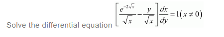 NCERT Solutions For Class 12 Maths Chapter 9 Differential Equations Miscellaneous Solutions q 12
