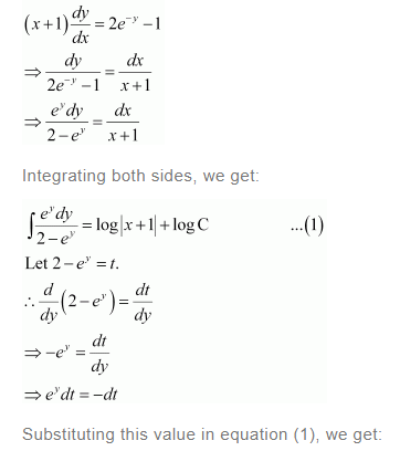 NCERT Solutions For Class 12 Maths Chapter 9 Differential Equations Miscellaneous Solutions q 14(a)