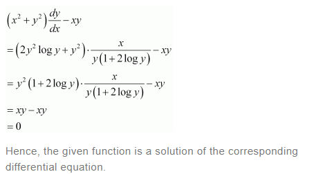 NCERT Solutions For Class 12 Maths Chapter 9 Differential Equations Miscellaneous Solutions q 2(e)