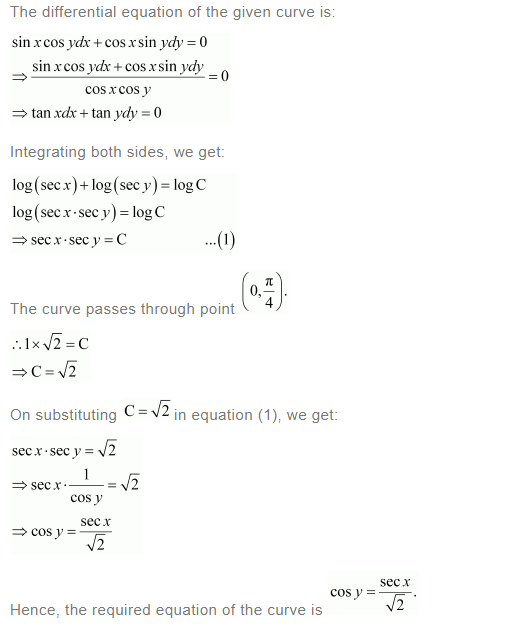 NCERT Solutions For Class 12 Maths Chapter 9 Differential Equations Miscellaneous Solutions q 8(a)