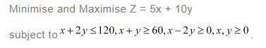 NCERT Solutions For Class 12 Maths Linear Programming Exercise 12.1 q 7