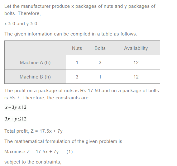 NCERT Solutions For Class 12 Maths Linear Programming Exercise 12.2 q 4(a)