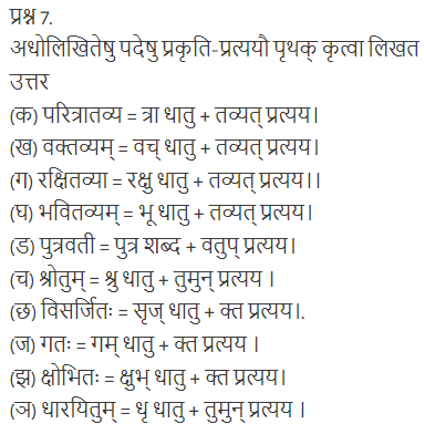 ncert solutions for class 12 sanskrit chapter 3 q 7