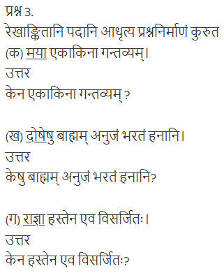 ncert solutions for class 12 ssanskrit chapter 3 q 3